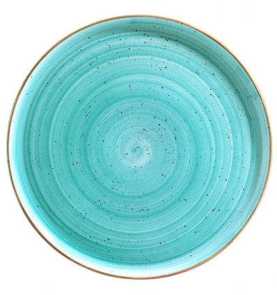Plato pizza gourmet porcelana bonne china Aqua 32x2 cm. B928252A (6 unidades)