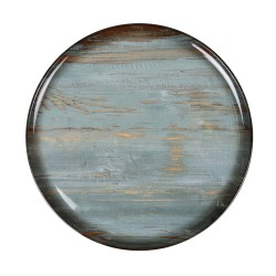 Plato pizza gourmet porcelana decorado Omeya Ø 32x2 cm. B928252G (6 unidades)