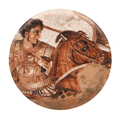 Plato para pizza gourmet porcelana decorado Osmanli Ø 32x2 cm. B928252M (6 unidades)