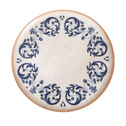 Plato pizza gourmet porcelana decorado Laudum Ø 32x2 cm. B928252N (6 unidades)