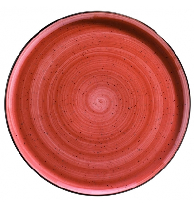 Porcelaine rouge Plaine Porcelaine Chine Gourmet Passion 32x2 cm. B928252P (6 unités)