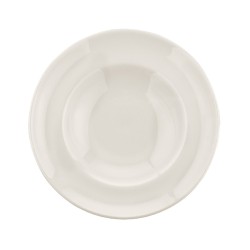 Plato pasta porcelana bone china Gourmet Blanco Ø24x5 cm. B928253 (6 unidades)