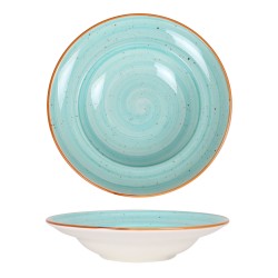 Plato para pasta porcelana bonne china Aqua 24x5 cm. B928253A (6 unidades)
