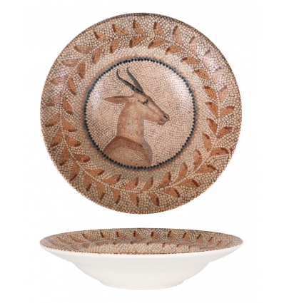 Paste en porcelaine gastronomique décorée Osmanli Ø 24x5 cm. B928253M (6 unités)