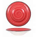 Plato pasta Rojo porcelana Bone China Red Passion 24x5 cm . B928253P (6 unidades)