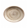 Bandeja oval porcelana gourmet Terrain 36x28x3 cm. B928254T (6 unidades)