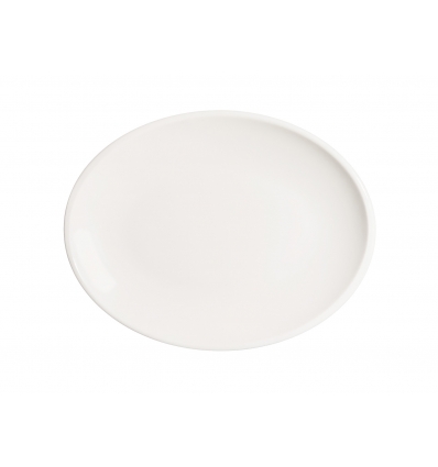 Oval Porcelain tray Atelier 25x19x2 cm. B928255 (12 units)