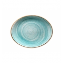 Bandeja rectangular Azul porcelana bone china Aqua 25x19x2 cm. B928255A (6 unidades)