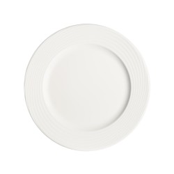 Plato llano porcelana Blanco Loop Ø 25x2.5 cm. B928258 (12 unidades)