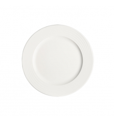 Plato pan porcelana Blanco Loop Ø 17x1.7 cm. B928260 (12 unidades)