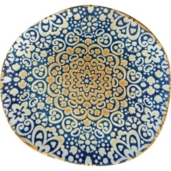 Bandeja Oval Alhambra Tango: Porcelana Elegante, 29x27.5 cm