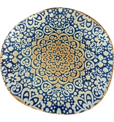 Bandeja oval porcelana con decorado Alhambra Tango 29x27.5cm. B928262E