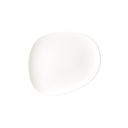 Plato llano porcelana gourmet Tango Blanco 33x27 cm. B928265 (6 unidades)