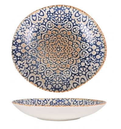 Plato hondo porcelana con decorado Alhambra Tango Ø 26x24 cm. B928267E (6 unidades)