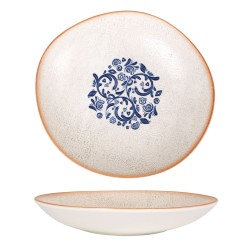 Plato hondo porcelana decorado Tango Laudum Ø 26x245 cm. B928267N (6 unidades)