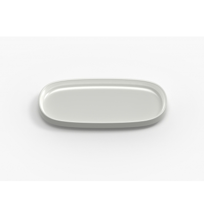 Bandeja oval porcelana Blanco Hygge 21x10 cm. B928284 (6 unidades)