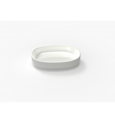 Bandeja oval porcelana Blanco Hygge 10x6.5 cm. B928285 (6 unidades)