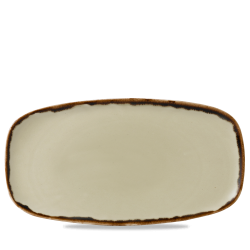 Bandeja de vitroporcelana rectangular Harvest Linen 35x18 cm. Dudson HVLIXO141 (6 unidades)