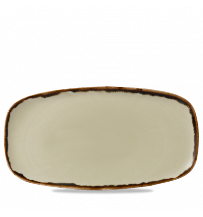 Bandeja de vitroporcelana rectangular Harvest Linen 35x18 cm. Dudson HVLIXO141 (6 unidades)