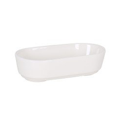 Bol oval porcelana Blanco Mood 22cl 15.5x8x4.4 cm. B928288 (12 unidades)