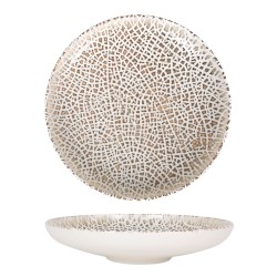 Plato pasta porcelana decorado Taipán Ø 25x5 cm. B928296F (6 unidades)