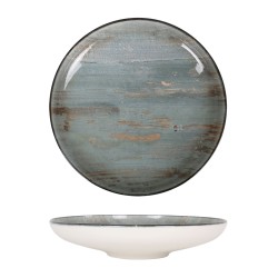 Plato pasta porcelana decorado Hygge Omeya Ø 25x5 cm. B928267G (6unidades)