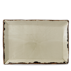 Bandeja de vitroporcelana rectangular Harvest Linen 34.5x23.3 cm. Dudson HVLIDR341 (6 unidades)