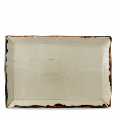 Bandeja de vitroporcelana rectangular Harvest Linen 34.5x23.3 cm. Dudson HVLIDR341 (6 unidades)