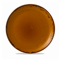 Plato llano redondo vitroporcelana Harvest Brown 28,8 cm. Dudson HVBREV111 (12 unidades)