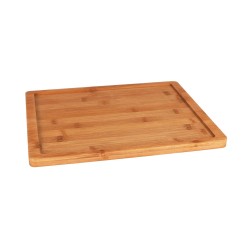 Bandeja de bambú GN 1/2  32.5x26.5x1.5 cm. B947001R1 (12 unidades) compatible con la bandeja pizarra referencia 14031393