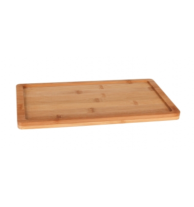 Bandeja de bambú GN 1/3 32.5x17.6x1.5 cm . B947002R1 (12 unidades) compatible con la bandeja pizarra referencia 14031341