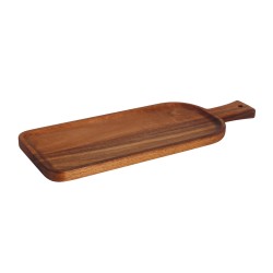 Tabla de madera de acacia rectangular con mango Clásica "S" 36.2x13.5x1.5 cmm. B947016 (6 unidades)