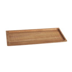 Bandeja de madera de acacia rectangular Tavern "L" 35x16.5x2 cm. B947023R1 (6 unidades)