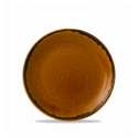 Plato pan redondo vitroporcelana Harvest Brown 16,5 cm. Dudson HVBREVP61 (12 unidades)