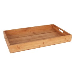 Bandeja de bambú con asas GN1/1 53x32.5x6.5cm. B947092 (3 unidades)