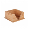 B947097 SOPORTE BAMBU SERVILLETAS 13.5x13.5x6.5cm 1 UNIDADES