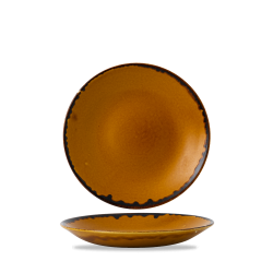 Plato hondo redondo vitroporcelana Harvest Brown 25,5 cm. Dudson HVBRPD251 (12 unidades)
