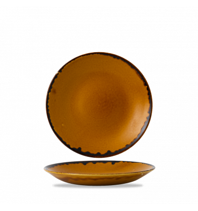 Plato hondo redondo vitroporcelana Harvest Brown 25,5 cm. Dudson HVBRPD251 (12 unidades)