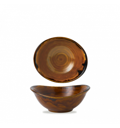 Harvest Brown vitropoporcelala salad 17.4x14.7 cm. Dudon HVBRDB171 (6 units)