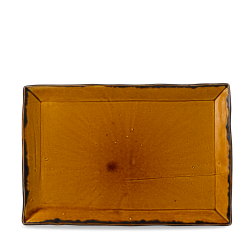Plato llano rectangular vitroporcelana Harvest Brown 28.7x19 cm. Dudson HVBRDR281 (6 unidades)
