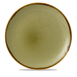 Plato llano coupe redondo vitroporcelana Harvest Green 28,8 cm. Dudson HVGREV111 (12 unidades)