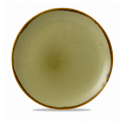 Plato llano coupe redondo vitroporcelana Harvest Green 28,8 cm. Dudson HVGREV111 (12 unidades)
