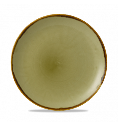 Plato llano coupe redondo vitroporcelana Harvest Green 26 cm. Dudson HVGREV101 (12 unidades)