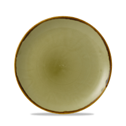 Plato postre coupe redondo vitroporcelana Harvest Green 21,7 cm. Dudson HVGREVP81 (12 unidades)