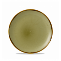 Plato postre coupe redondo vitroporcelana Harvest Green 21,7 cm. Dudson HVGREVP81 (12 unidades)