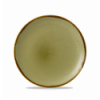 Plato postre coupe redondo vitroporcelana Harvest Green 21,7 cm. Dudson HVGREVP81 (12 unidades)