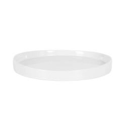Plato postre porcelana Blanco Shangri-La Ø 20x2.5 cm. B3415 (12 unidades)