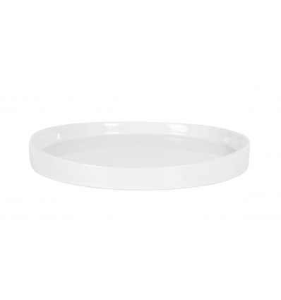 Plato postre porcelana Blanco Shangri-La Ø 20x2.5 cm. B3415 (12 unidades)