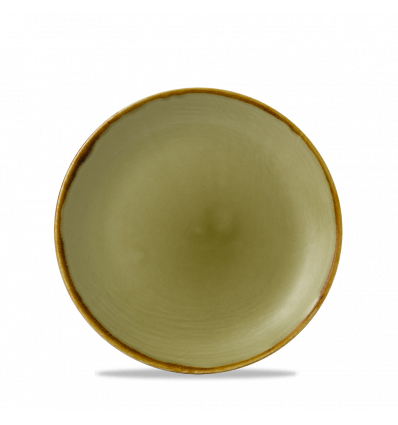 Plato pan coupe redondo vitroporcelana Harvest Green 16,5 cm. Dudson HVGREVP61 (12 unidades)