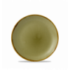 Plato pan coupe redondo vitroporcelana Harvest Green 16,5 cm. Dudson HVGREVP61 (12 unidades)